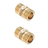 Perfk 2点セット　継手　クイックコネクト　M22 x 1.5mm オス ソケット　カプラー　高圧洗浄機用　真ちゅう　