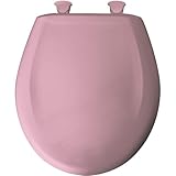 Bemis 200SLOWT 143 Slow Close Sta-Tite Round Closed Front Toilet Seat, Pink Champagne by Bemis
