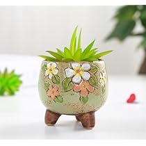 植木鉢カバー (陶芸作品) Amazon.co.jp: 植木鉢 鉢 陶器鉢 鉢カバー 盆栽鉢 手描き