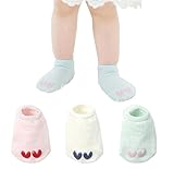 Ainial　ソックス　ベビー　女の子　男の子　春夏　靴下　綿　フットカバー　キッズ　ガールズ　ボーイズ　可愛い　星　ハート　柔らかい　薄手　新生児　赤ちゃん　滑り止め　快適　3足セット