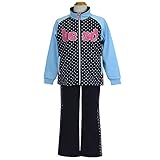 ジャージ上下 子供用 HEAD(ヘッド) トレーニングスーツ 女の子 女児 ガールズ ジャージ 切替タイプ fo-17162sp 110cm サックス