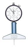 テクロック デプスゲージ DM220(測定範囲20mm目量0.01mmベース長さ75mm測定子針状)