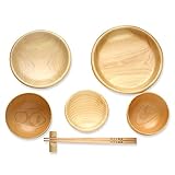 東濃ひのきお食い初め食器 (膳無しセット) 木製