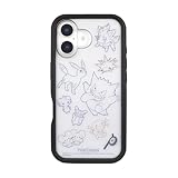 グルマンディーズ ポケットモンスター iPhone16 対応 プランプフレームケース ブラック POKE-938BK