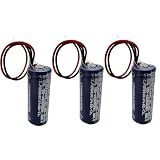 (3個入り) CR17450 3V 2600mAh PLCバッテリー、非充電式の使い捨てリチウム電池 (白色のプラグ付き) (プラグB)