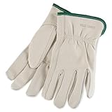 Large White Grain Goatskin Unlined Gunn Cut Drivers Gloves With Keystone Thumb And Bound Hem by Well