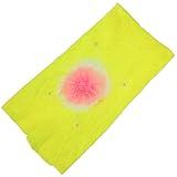 きものShop衿子 合繊絞り子ども用兵児帯 No.702 黄色 レモンイエロー ピンク 3m 日本製