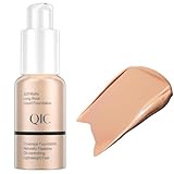 Gevlonecirly ファンデーション コンシーリング＆モイスチャライジング・ファンデーション ロングウェア・ファンデーション ノン・ストリップ・ファンデーション 軽量ハイドレーティング・ファンデーション - 肌に潤いと栄養を与える 化粧落とし コンシーラー 女たらし 含水 (暖かい色, 30ミリリットル)