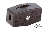 B&P ランプ ブラウン インライン ロータリーコード スイッチ 18/2 Spt-2 ランプコード