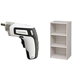 『電動ドライバー 充電式 RD110-W ホワイト』と『カラーBOX モジュールBOX3段 幅73.2x奥行29.0x高さ36.6 ホワイト MDB-3』のセット
