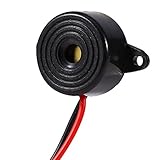 3-24V DCピエゾアラームブザー電子時計トーン連続アラートサウンダーケーブル長100mm