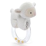 Gund Baby Lopsy Lamb Ring Rattle Toy [並行輸入品]