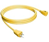 Stanley 33157 Grounded Outdoor Extension Power Cord, 15-Feet, Yellow [並行輸入品]