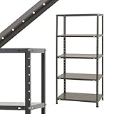 DK-574 幅70×奥行40×高さ150cm 5段 ダークグレー 40㎏/段