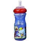 Nuby ヌービー スポーツシッパー プリントジュースボトル 【71221】 (スーパースター/ブルー×レッド)