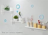 ALUP- PUコーティング木製フローティングシェルフ/壁棚/プラントスタンド/本棚、リビングルーム壁掛けバックドロップデコレーションラック壁フレーム ( 色 : #2 )