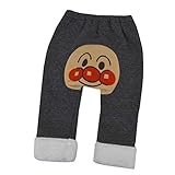 アンパンマン 裾ボア キルト ロングパンツ ANPANMAN fo-fa4532 95cm ダークグレー