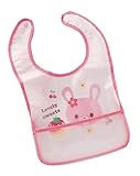 Plus Nao(プラスナオ) スタイ よだれかけ バンダナ ビブ よだれカバー エプロン ２枚組 セット Fario ファリオ ベビー お食事 お食事エプロン 女の子 ピンク アニマル ウサギ フル