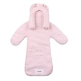 Minene Baby Car Seat Swaddle Blanket With Child Seat Liner And Head Support (Baby Pink) by Minene