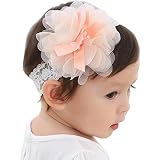 baby boo【新生児 セレモニー 髪飾り 】ヘアバンド ヘアアクセサリー ベビー 子供 (ピンク)