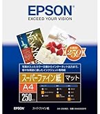 Amazon | エプソン コピー用紙 写真用紙 光沢 250枚 A4 KA4250PSKR