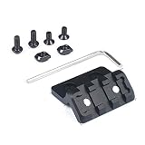 WADSN サイドマウント ライトやドットサイトを45度オフセットマウント 3スロット 拡張 オフセット 20mmレール M-LOK Keymod両対応!! (ブラック)
