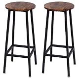 バーチェア カウンターチェア 2個セット バースツール ハイスツール キッチン朝食 幅30×奥行30×高さ70cm