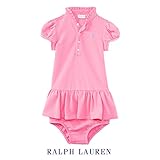 (ポロ ラルフローレン) POLO RALPH LAUREN ワンピース 女の子 ベビー 子供服 半袖 出産祝い 6M,ピンク [並行輸入品]