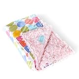 AllyZabba Pastel-Dot Candy Small Baby Blanket 16x14 by AllyZabba