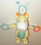 おもちゃ Child of Mine Soft Yellow Horse Plush Stroller Toy with Teething Ring and Rattle [並行輸入品]