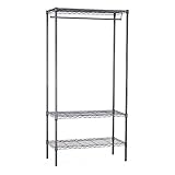 国華園 ハンガーラック・シングル １個 パイプ径19mm ラック 幅90×奥行45×高さ180cm 9.2kg エポキシ加工