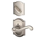 Schlage Lock Company F59FLA619CAMLH Flair Left Handed Interior Pack Lever Set with Single Cyl, Satin