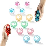 アナログスティックカバー キャップ ロッカーキャップ 【Switch/Switch Lite/Switch Oled 対応】 親指グリップキャップ ジョイスティックキャップ Nintendo Joy-Con ジョイスティックカバー 保護カバー 猫 肉球 対応 Switch/Switch Lite 猫の爪 可愛い 12点セット (12)