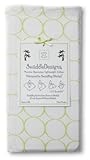 Swaddledesigns Marquisette Swaddling Blanket Pastel Mod Circle, Kiwi by SwaddleDesigns [並行輸入品]