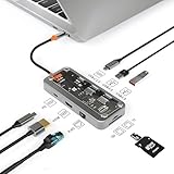 ドッキングステーション Type C 有線LAN 変換アダプタ usbハブ 8-in-1「4K HDMIポート・RJ45 LANポート・PD 100W 急速充電ポート・USB3.0/2.0ポート・SD&TFカードリーダー・USB2.0データケーブ」MacBook Pro/Air、iPad Pro、、Switch、カメラ、携帯電話、ドローンのデータ送信 など対応 （ブラック）