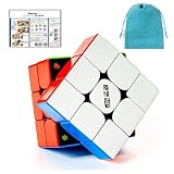 Kancharo 奇芝 MP 3x3 ステッカーレス【日本語キューブ攻略法 & ポーチ付き/正規品】磁石搭載 スピードキューブ 競技用 (MP 3x3 stickerless)