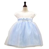 ベビードレス 016911 結婚式 ベビー フォーマル ベビードレス セレモニー 子供 ドレス 赤ちゃん ワンピース [リトルプリンセス] Little Princess ブルー 90cm