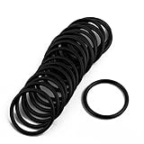 uxcell ゴム製Oリング　ゴム製ブラック フレキシブル　24mm x 2mm 20個入り