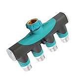 Baoblaze 4ウェイ　タップアダプタ　マニホールドガーデンホースパイプ　散水コネクタ　灌漑システム