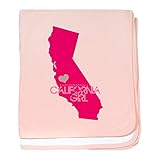 CafePress – Always A California Girl – スーパーソフトベビー毛布、新生児おくるみ ピンク 13063213506832E