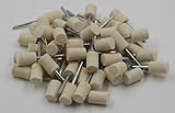 フェルトバフ 10mm 円柱形 3mm 軸 50本 セット