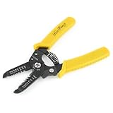 uxcell ワイヤー カッター 電気技術者 ツール AWG 10-22 ストリッパー プライヤー