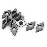 uxcell 超硬合金インサート カーバイドカッター旋削インサート 機械旋盤 フライス工具 MD1103 10個