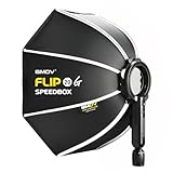 SMDV ソフトボックス FLIP 20G 本体のみ 50cm 折りたたみ式 ワンタッチ オクタゴン型 無蛍光生地 スタンド取付可 ケース付 FLIP20G