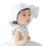 ベビー女の子幼児用子供用サンハット夏アウトドアサンハット1 – 4歳 カラー: ホワイト