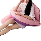 Nunubee ダブルパープル（衛星） U型妊婦枕 妊婦抱き枕　授乳クッション U型ビッグサイズ 多機能 ハグピロー 寝心地サポート枕 横寝 昼寝 トラベルクッション 母の日 160*80*22CM