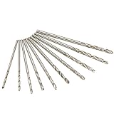 Sndy 10ピース 1.0-1.9 mm HSS マイクロストレートシャンクツイストドリルビット - 1.5 mm