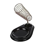 はんだホルダー，SODIAL(R)はんだアイアンメタルスタンドホルダー　黒いベース