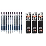 【セット買い】ぺんてる シャープペン マークシート AM13-B 10本セット&ぺんてる シャープ芯 ぺんてるアイン 1.3mm 2B 3個 AMZ-XC28132B3P
