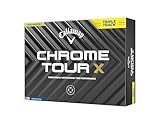 キャロウェイ(Callaway) ゴルフボール CHROME TOUR X YLW 24 TRIPLE TRACK 1ダース(12個入り) 4ピース構造 トリプル・トラック イエロー